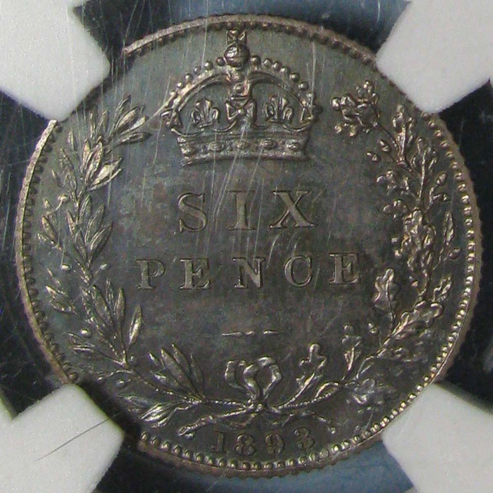 Gem-Toned-1893-Victoria-Six-Pence